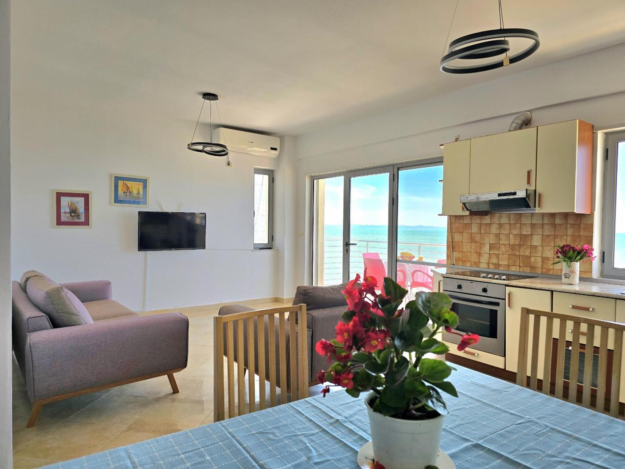 Sea View Apartments In ดูร์เรส ภายนอก รูปภาพ